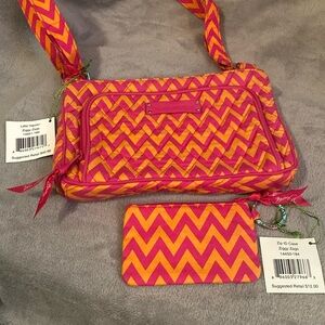 🩷🧡VERA BRADLEY🩷🧡Little Hipster & Zip ID Case in Zippy Zags/NWT